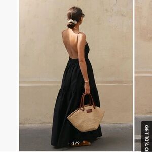 BNWT Commense Solid Backless Long Dress